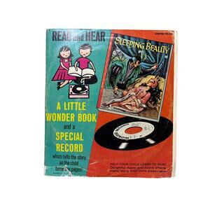 Vintage A Little Wonder Book Read and Hear Sleeping Beauty Story w/ 45rpm Record
